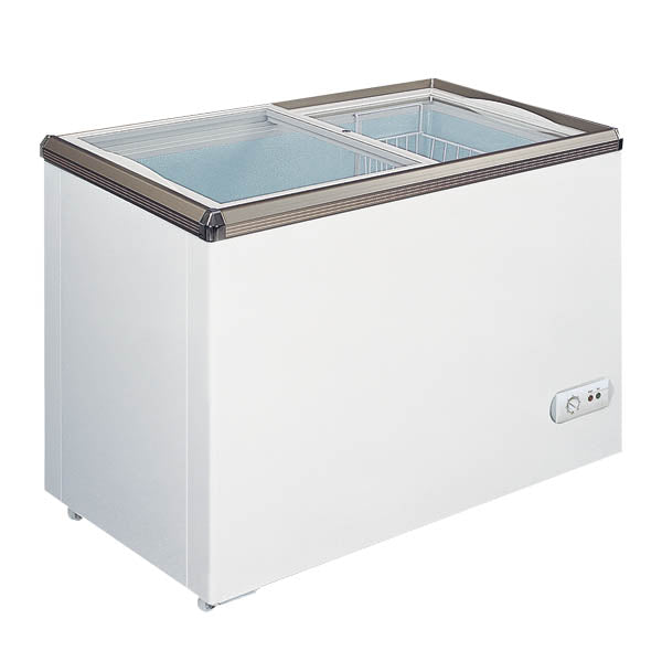 Omcan FR-CN-0320 45.7" Ice Cream Display Chest Freezer with Flat Glass Top, Item 45293