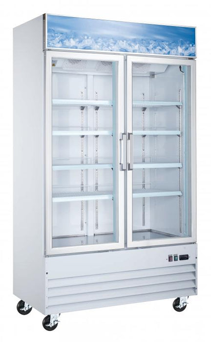 Omcan FR-CN-1250-HC 49-inch Dual Glass Door Freezer with with “D” type Breaker, item 50031