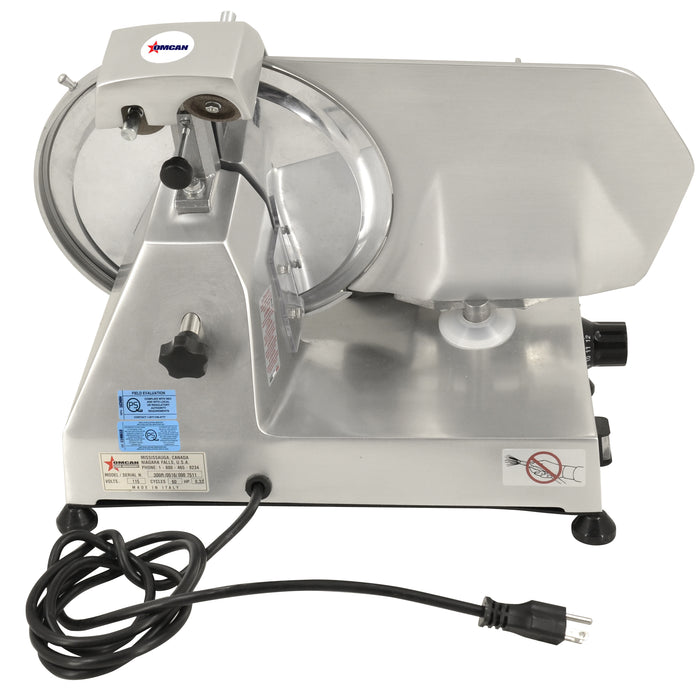 Omcan MS-IT-0300-I 12-inch Belt-Driven Meat Slicer with 0.35 HP Motor, item 21624