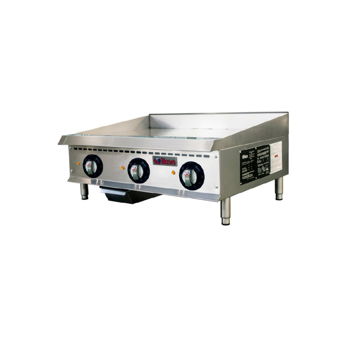 Ikon ITG-36E 36" Electric Thermostatic Griddle, 208-240V, Single or Three Phase