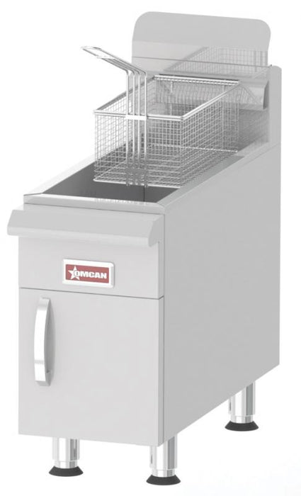 Omcan CE-CN-UR-CF15-LP Commercial Countertop Propane Gas Fryer with 26,500 BTU and 15 lb. Oil Capacity, item 43087