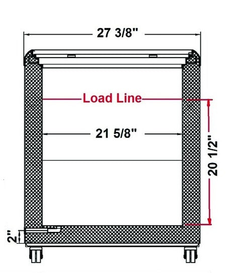 Excellence Industries HL-20HC 70 5/8" Low Temperature DisplayFreezer, 20 Cu Ft.