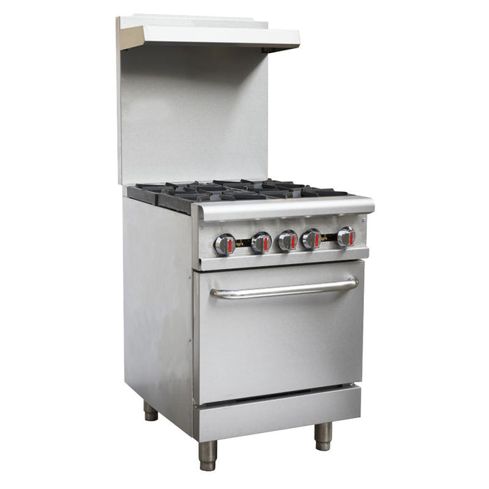 Omcan CE-CN-0609-R 24-inch Commercial Gas Range – Natural Gas, item 46024