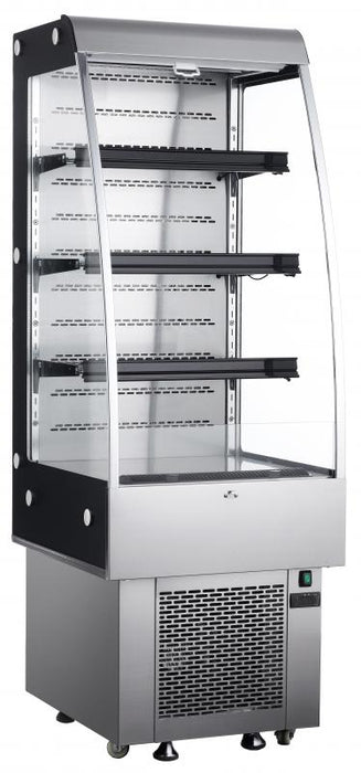 Omcan RS-CN-0250 27-inch Open Refrigerated Floor Display Case with 8.9 cu. ft. capacity, item 25825