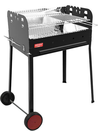 Omcan CE-IT-0156 Painted Steel Charcoal BBQ Grill  Stainless Steel Brazier and Panel, item 47311
