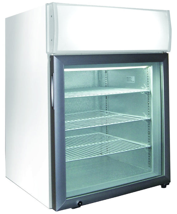Excellence Industries CTF-2HCMS 22 5/8" Countertop Freezer with Merchandising Sign, 1.9 Cu Ft.
