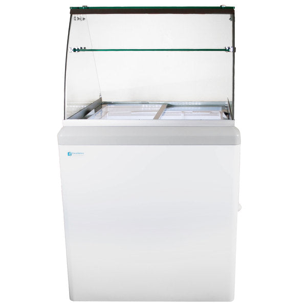 Excellence Industries HBG-4HC 28 1/2" Gelato Dipping Cabinet with LED, 6.4 Cu Ft.