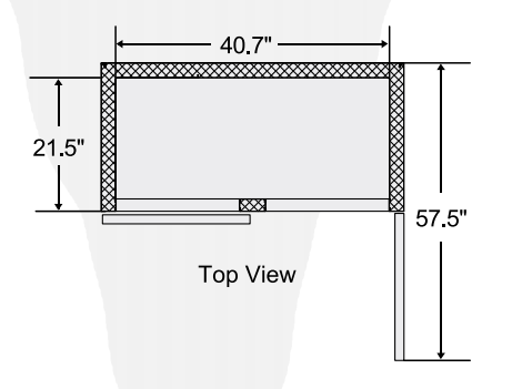 Bison BGM-35 2 Glass Door Reach-in Refrigerator, 35 cu. ft.