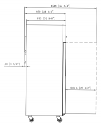 Dukers D83AR-GS3 Top Mount Glass 3-Door Commercial Reach-in Refrigerator, 82.625" Wide