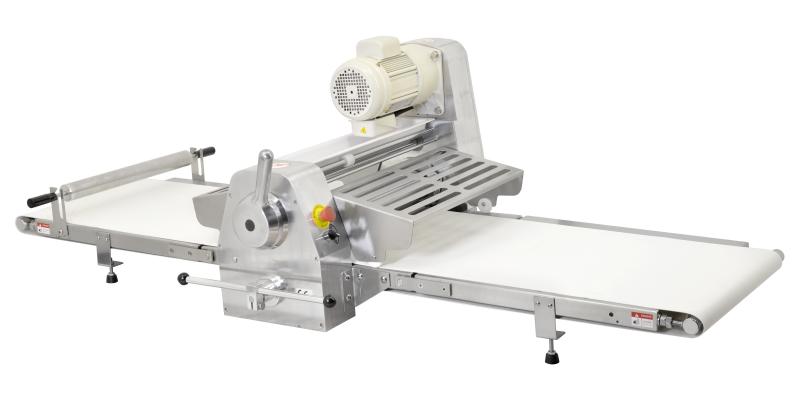 Omcan BE-CN-2083-CSS Stainless Steel Table Top Dough Sheeter with 88-inch Conveyor Length and 0.75 HP , 0.55 kW, item 42154