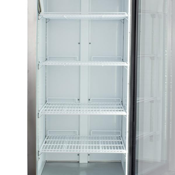 MXCR-23GDHC Maxx Cold Single Door, Glass Door Reach-In Refrigerator, Bottom Mount, 23 Cu ft