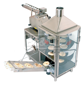 BE&SCO Beta 900 Gas Tortilla Press & Oven Combo