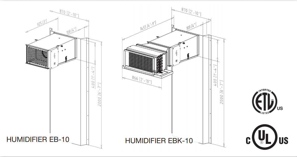 Revent EBK-10 Proofer Humidifier/Retarder, 6 Units