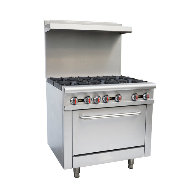 Omcan CE-CN-0914-R 36-inch Commercial Gas Range – Natural Gas, item 43151
