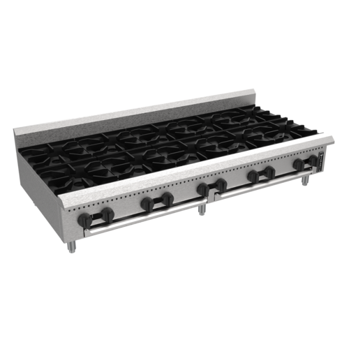 Venancio PHP60G-CT 60" Countertop Hot Plate with 10 Burners, Prime Series