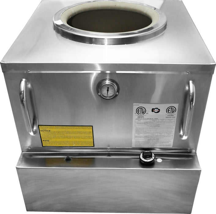 Omcan CE-IN-3232 32” x 32” Stainless Steel Tandoor Clay Oven – Natural Gas, item 44285