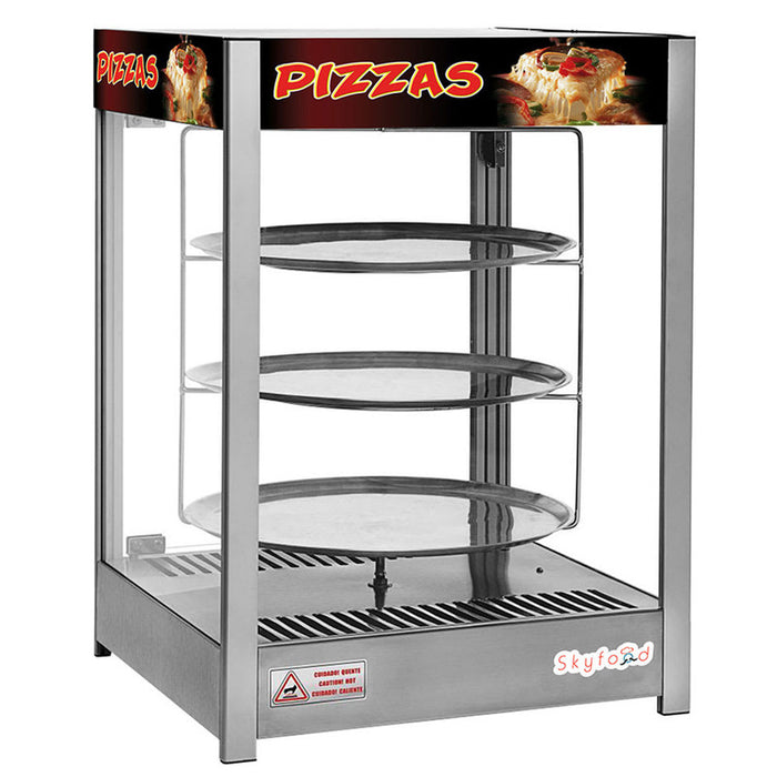 Skyfood PD3TS18 Pizza Display Case, Triple Tray 18", Steam Line