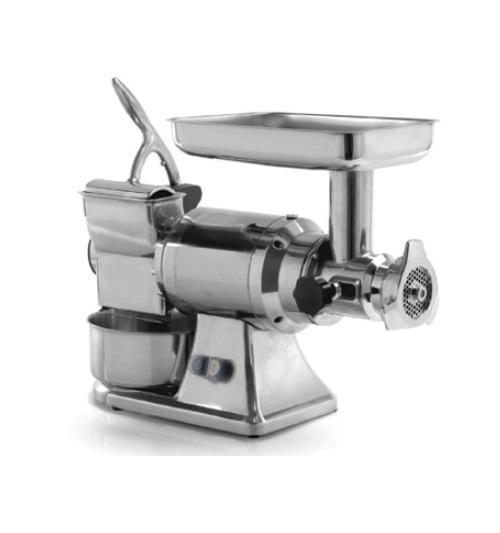 Ampto RMC150 Dual Meat Grinder And Hard Cheese Grater, 1.5 Hp, Bench Top Model