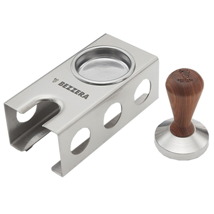 Bezzera 5963175 Station Blind Filter And Coffee Tamper With Wooden Knob