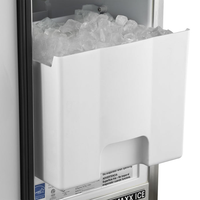 MIM50-O Maxx Ice Outdoor 50 lb Self-Contained Ice Machine, Stainless