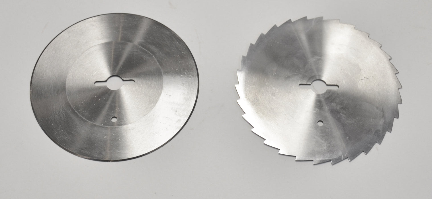 Omcan KS-CN-0100 Kebab Cutter with Round Stainless Steel and Serrated Blade, item 40280