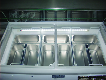 Excellence Industries HBG-7HC 43 1/2" Gelato Dipping Cabinet with LED, 11.1 Cu Ft.