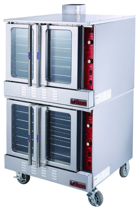 IKON IGCO-2 38" Full-Size Double Deck Gas Convection Oven, 108,000 BTU