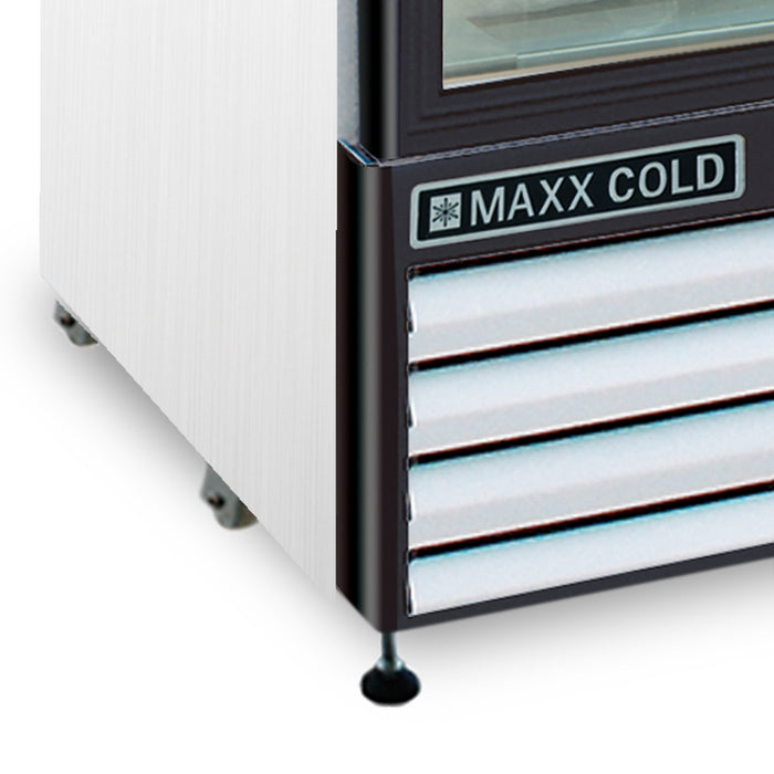 MXM1-12FHC Maxx Cold Single Door, Glass Door Freezer Merchandiser, White, 12 Cu ft