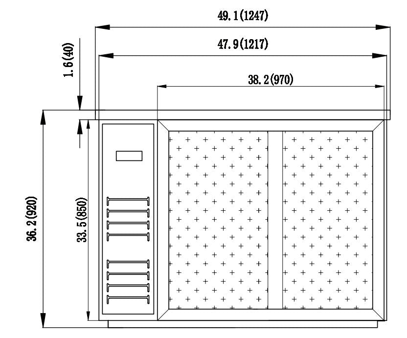 IKON IBB49-2G-24SD Back Bar Refrigerator Sliding Doors, 49.1" Wide, 10.45 Cu. Ft.