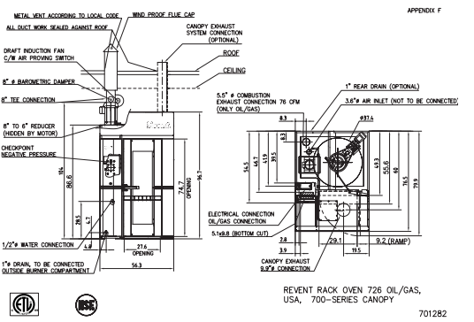 Revent 726G Single Rack Gas Oven