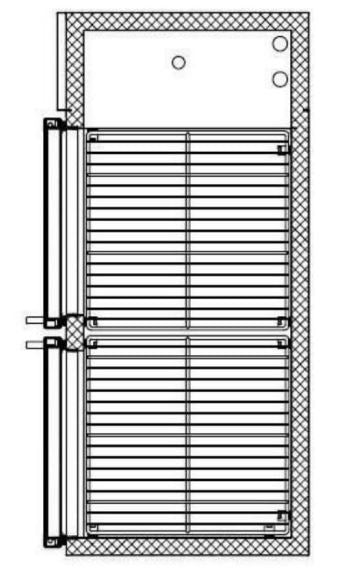 SABA SBB-24-48GSS 48" Two Glass Door Stainless Steel Back Bar Cooler