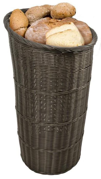 Omcan Round Brown Tapered Basket with Round Tray, item 41770