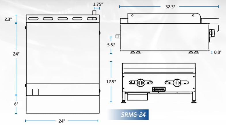 Sierra SRMG-24 Manual Griddle