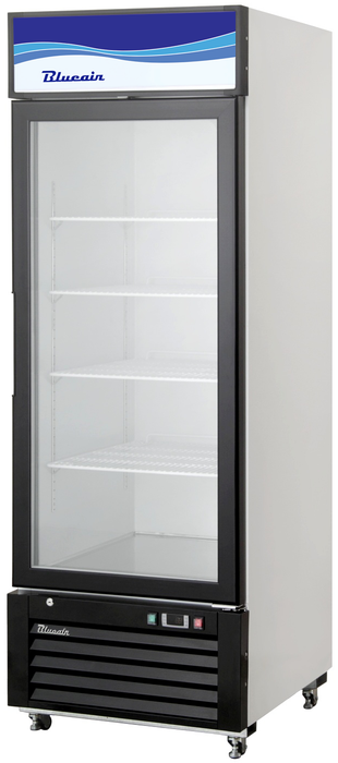 Blue Air BKGM12-HC 1 Glass Door Merchandiser Refrigerator, Swing Door, 12 Cu. Ft.