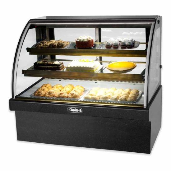 Leader Refrigeration EMCB48 48" Marble Bakery Display Case with 2 Doors and 2 Shelves