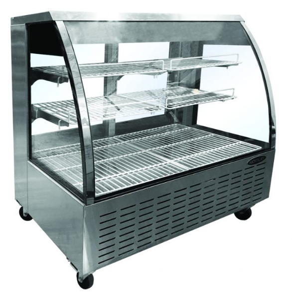 Kool-It KDG-72 70.9" Curved Glass Refrigerated Deli Display Case, 26.4 cu. ft.
