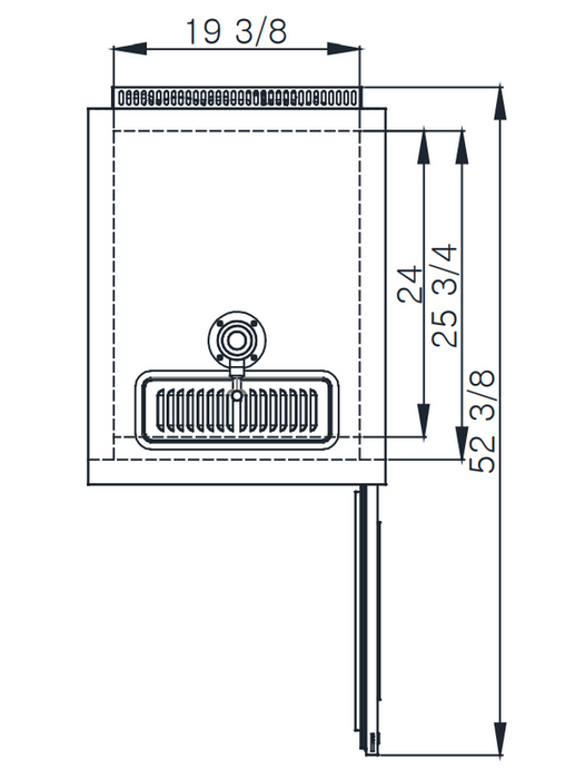 Blue Air BDD23-1B-HC 1 Door Keg cooler, Black Finish Exterior, 1 Half Barrel Capacity, 23.5" W x 31-1/4" D, R-290 Refrigerant