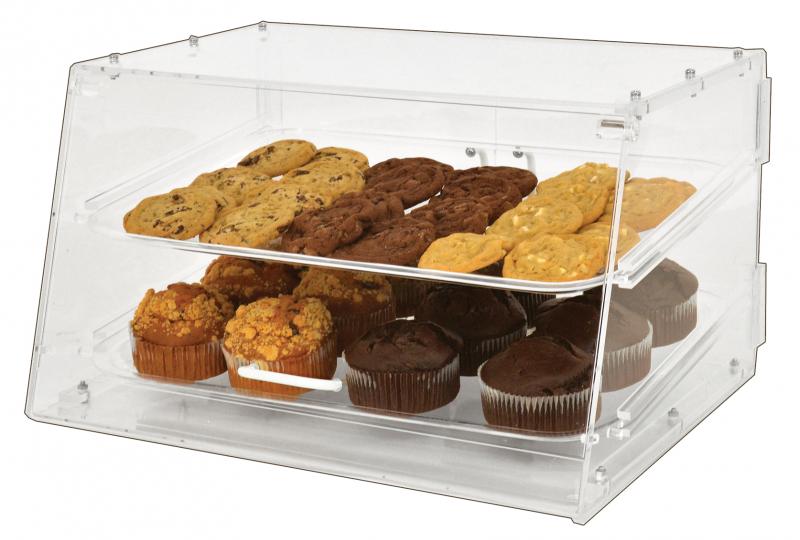 Omcan Acrylic Display Case with 2 Trays, item 80567