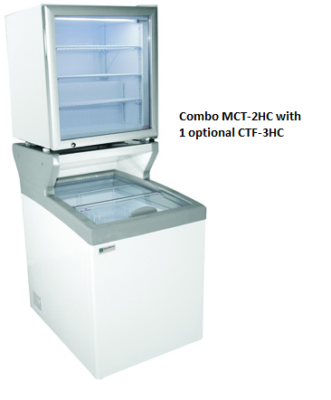 Excellence Industries MCT-2 25" Merchandiser Freezer, 5.8 Cu Ft.