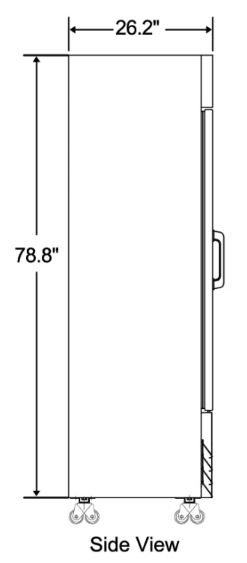 Spartan SGF-49 49" 2 Door Reach-In Freezer, 24.0 cu. ft.