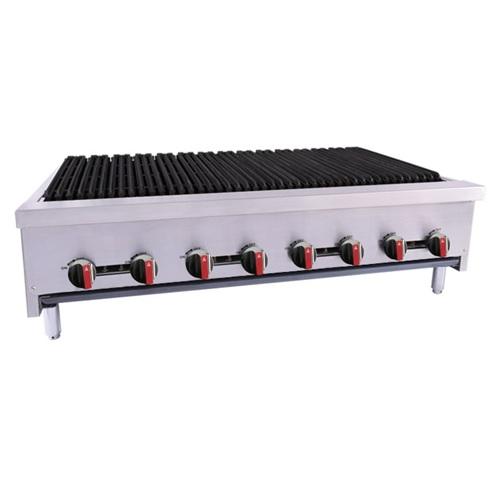 BakeMax America BACGG48-8 48 Inch Radiant Gas Charbroiler