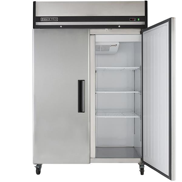 MXCR-49FDHC Maxx Cold Double Door, Solid Door Reach-In Refrigerator, Top Mount, 49 Cu ft