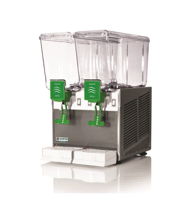 Ampto C1256 Beverage Dispenser With 2 Tanks, 3 Gallons Each, Made In Italy