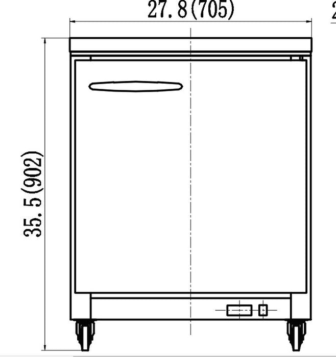 IKON IUC28F Undercounter Freezer, 27.8" Wide, 5.4 Cu. Ft.