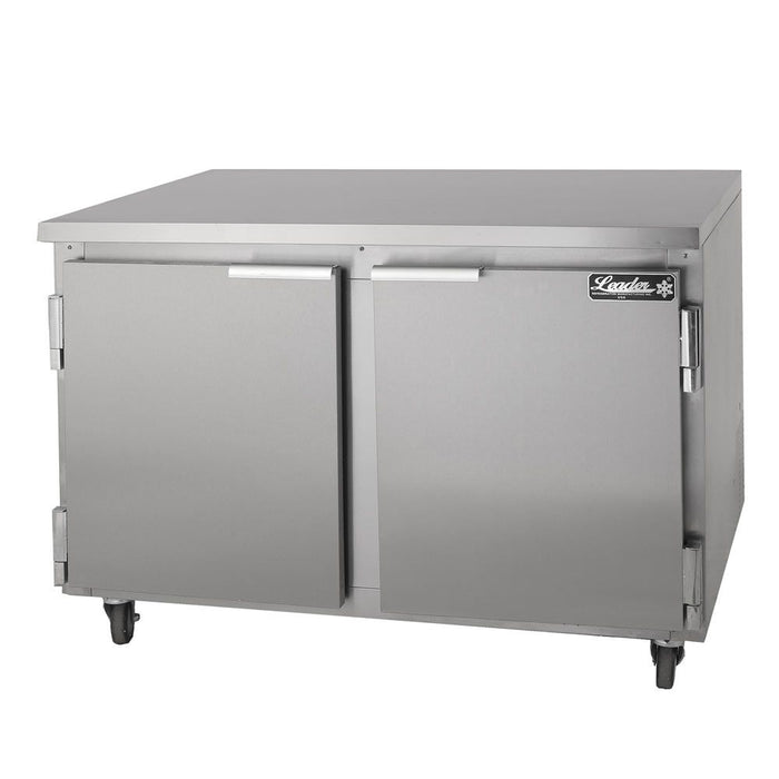 Leader Refrigeration ESLB48 48" Under-Counter Worktop Cooler, 2 Doors and 2 Shelves