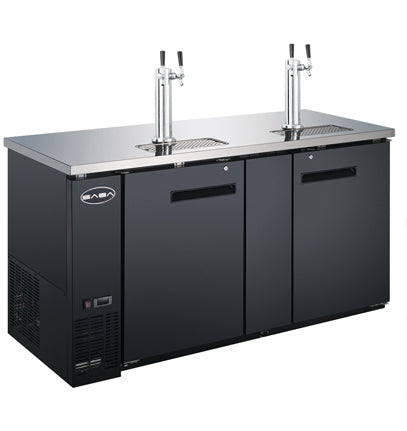 SABA SDD-27-69 69" Draft Beer Dispenser with (2) Double Tap