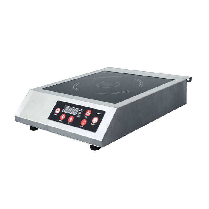 Omcan CE-CN-3500-A 3.5 kW Stainless Steel Commercial Countertop Induction Cooker, item 44414