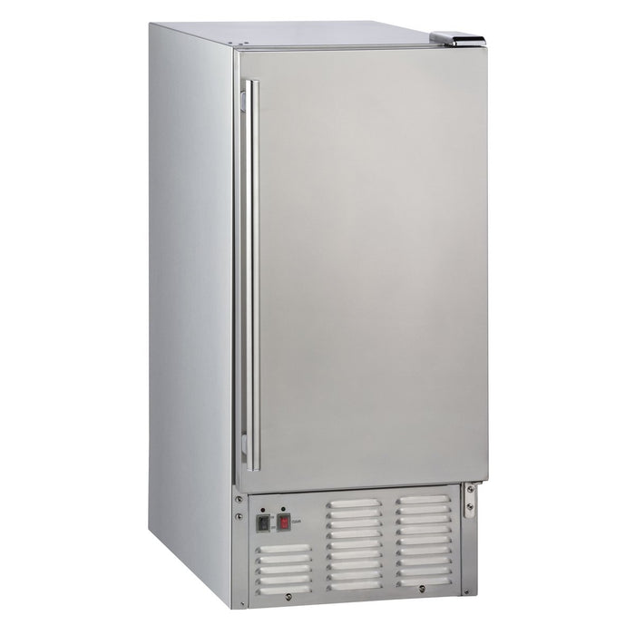 MIM50-O Maxx Ice Outdoor 50 lb Self-Contained Ice Machine, Stainless