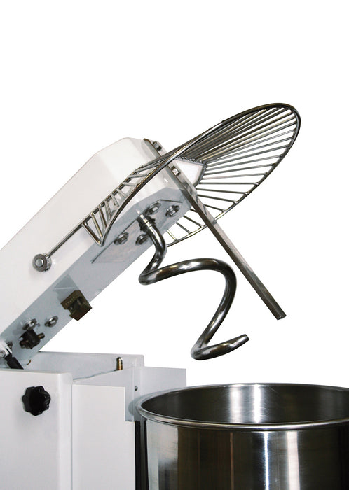 Omcan SM-IT-0053-R Heavy-duty Spiral Dough Mixer with Raising Head and Removable Bowl, item 41549