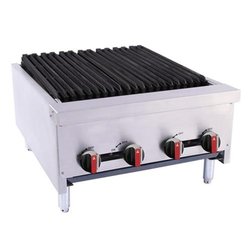 BakeMax America BACGG24-4 24 Inch Radiant Gas Charbroiler